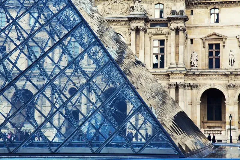 Louvre Pyramid Facade