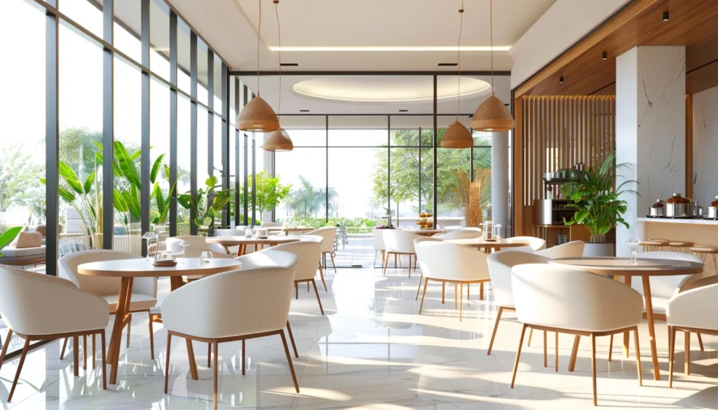 ออกแบบร้านอาหารสไตล์มินิมอล